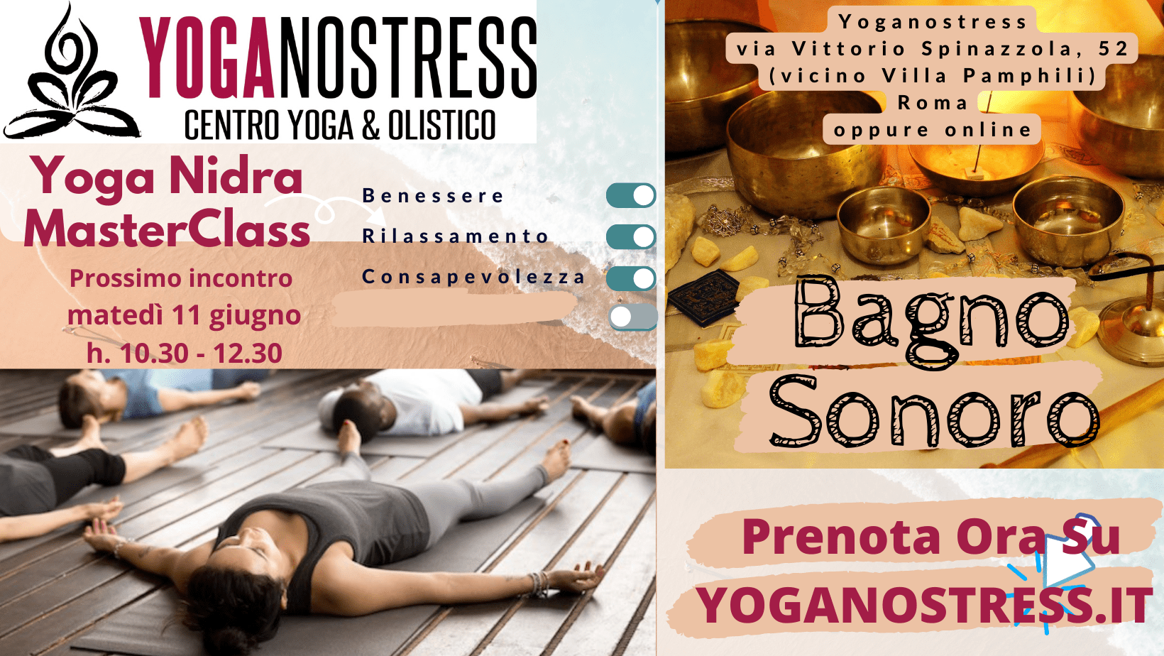 Bagno Sonoro con le campange Tibetane Yoga Nidra Meditazione e Consapevolezza on line e in presenza con le campane tibetane - MASTERCLASS martedì 11 giugno
