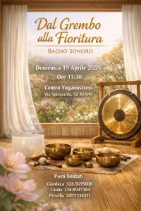 dal grembo alla fioritura bagno sonoro