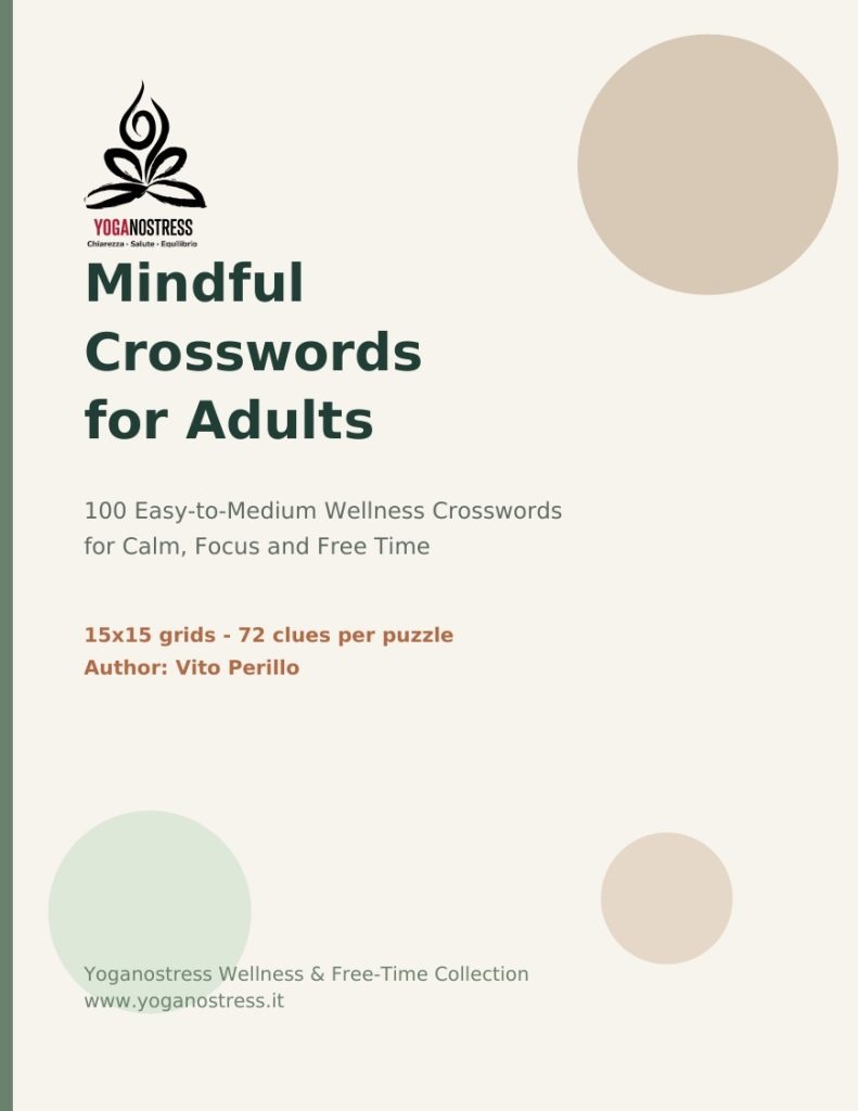 Copertina di MINDFUL CROSSWORDS FOR ADULTS di Vito Perillo