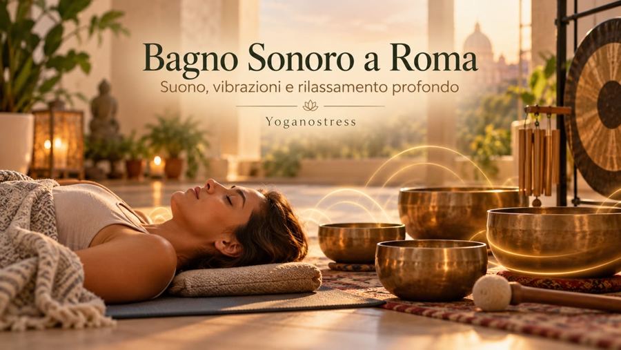 Bagno Sonoro a Roma con campane tibetane, gong e rilassamento